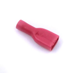 Vlakstekerhuls volledig geisol. rood 6.3 x 0.8 (1 = 100)