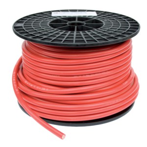 Accu kabel dubbel geisoleerd ZWART 70 mm2 (1 m)
